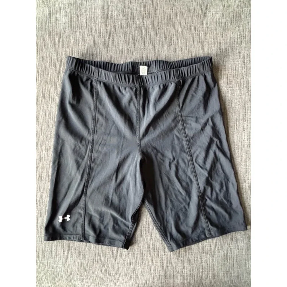 Under Armour Men's Compression Shorts Black Size Large Activewear Training